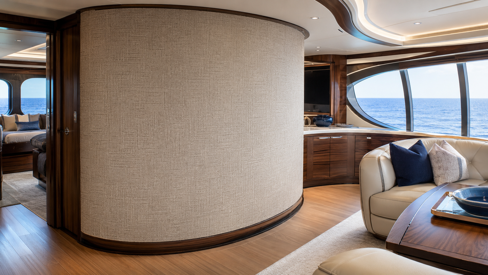 Selecting Wallpaper and Wallcoverings for a Yacht Interior